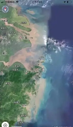 我国哪些沿海城市海水是蓝色的?哪些是黄色,卫星地图告诉你!