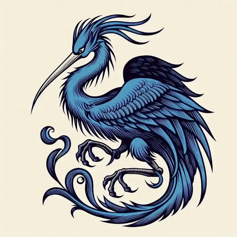 山海经-青鸟:神话传说中为西王母取食传信的神鸟. #山海经神 - 抖音