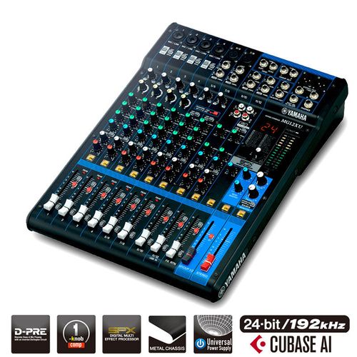 yamaha/雅马哈 mg12xu雅马哈12路调音台小型舞台专业音控台调音台