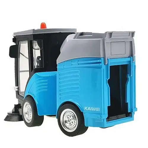 马路环卫清扫车扫地车垃圾分类车合金模型垃圾桶游戏道具男孩玩具