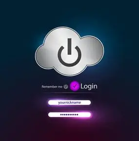 云朵开机按钮背景素材