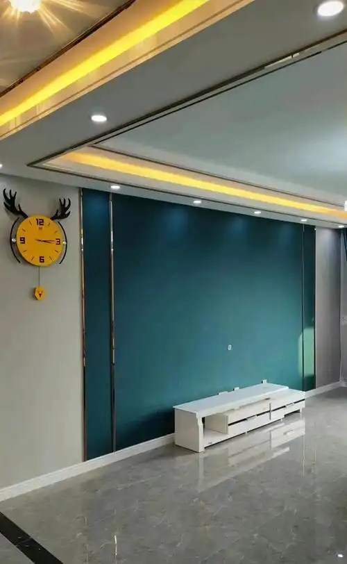 影视墙壁布效果图大全轻奢风(轻奢风电视背景墙效果图壁布)-天晟网