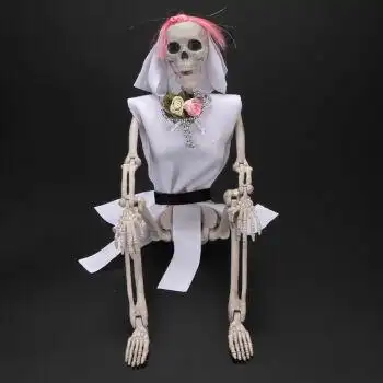 【现货直发】髅骨架模型万圣节装饰仿真人骨头尸体密室逃脱道具鬼屋