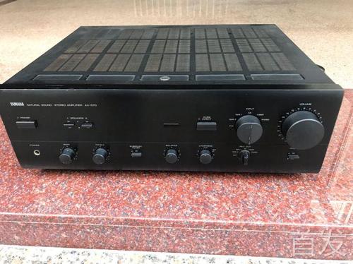 二手原装进口雅马哈ax-570 纯功放机大功率8管2.0音乐发烧放大器.