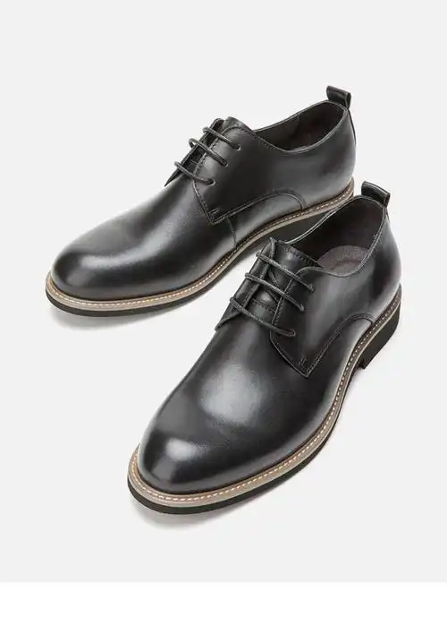 疯抢上新 光面牛皮质感雅致沉稳系带男士商务工作鞋皮鞋