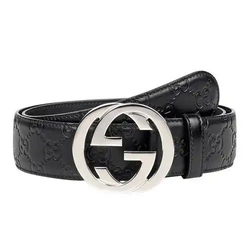 正品gucci/古驰皮带男真皮双g古奇腰带411924男士酷奇休闲裤带c