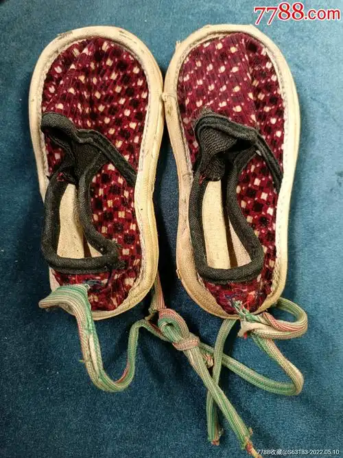 七八十年八十年代无锡产可爱的老布儿童玩具鞋罕见