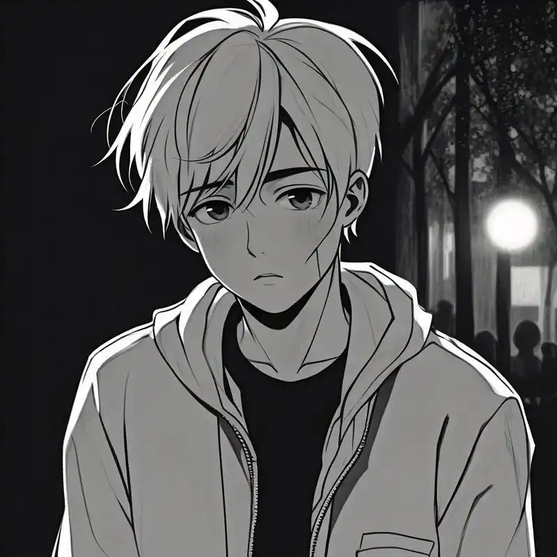 伤感男生头像,孤独与绝望并存95