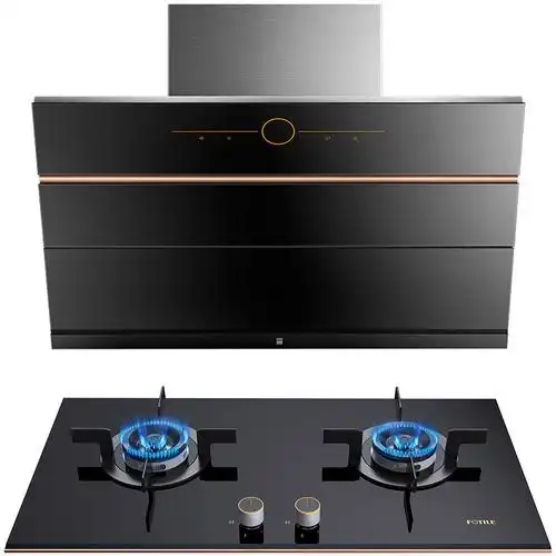 s侧吸式抽油烟机燃气灶烟灶套装高清实拍图