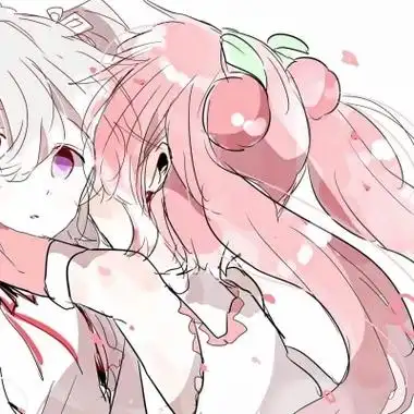 女女情侣头像高清超甜的女女动漫头像一左一右图片