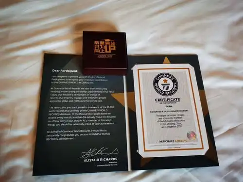 2021年刚刚诞生的吉尼斯世界纪录有一位吉安人