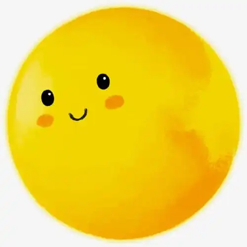 可爱月亮卡通元素