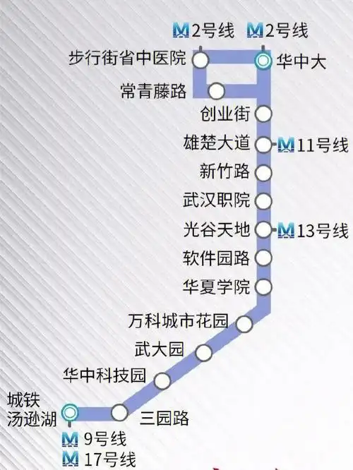 武汉有轨电车07l3线路计划10月1日开通75