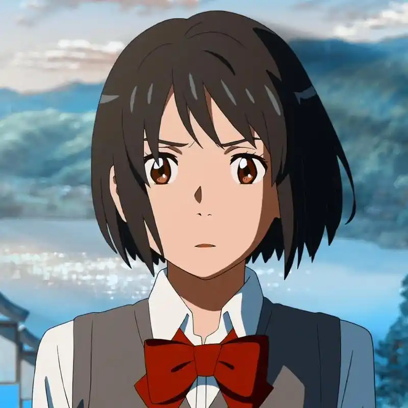 「第117期」动漫女头:你的名字 宫水三叶无水印女生头像