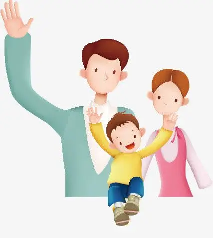 卡通一家人免抠素材免费下载_觅元素51yuansu.com