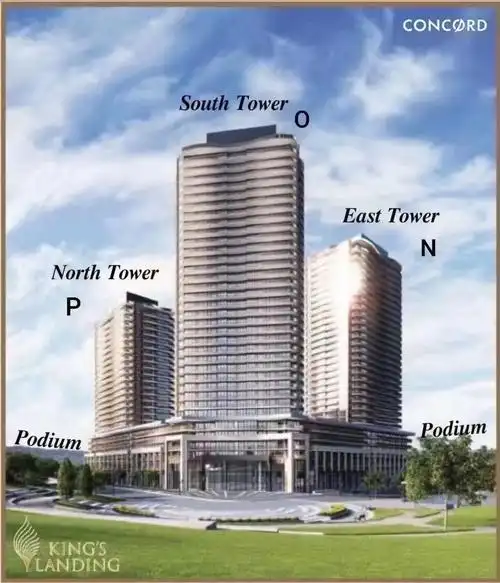 concordkingslanding位于地铁线之上