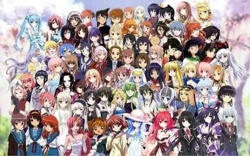 动漫二次元壁纸, 所有动漫女主的合照!各种疯狂的合照!