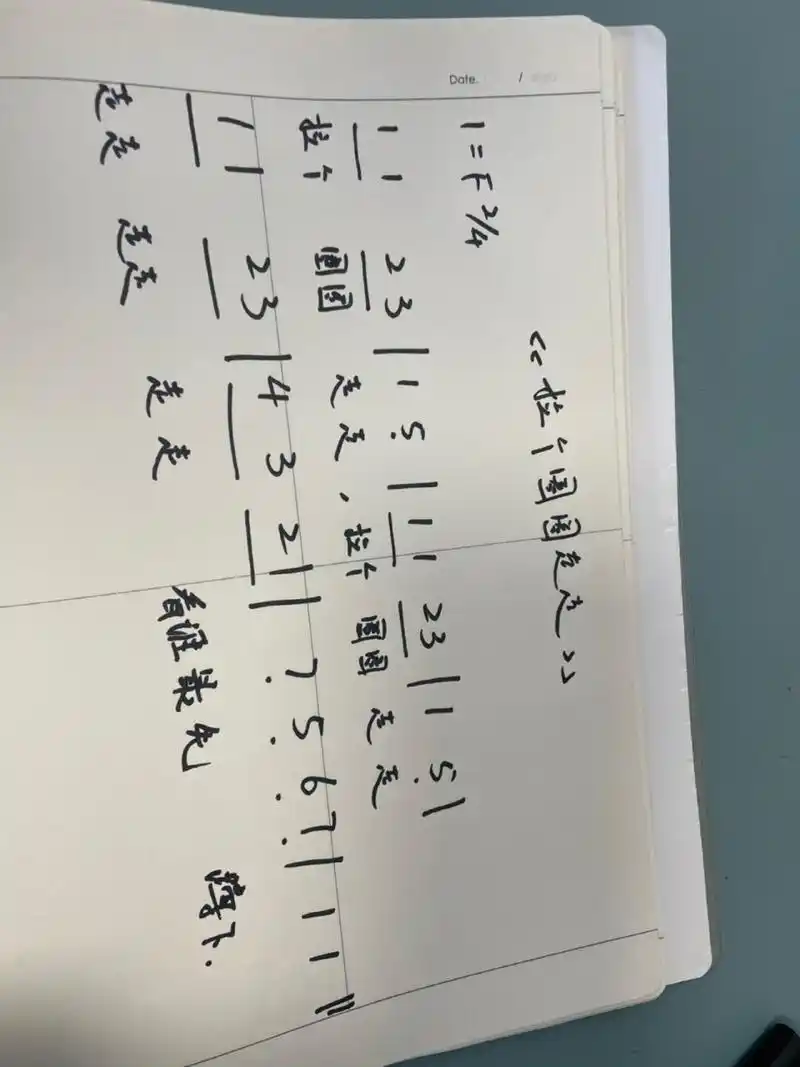 《拉个圈圈走走》f调简谱  》