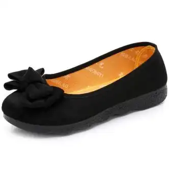 鞋靴>时尚女鞋>女士单鞋>女士乐福鞋/豆豆鞋>百丽踏>百丽踏老北京布鞋