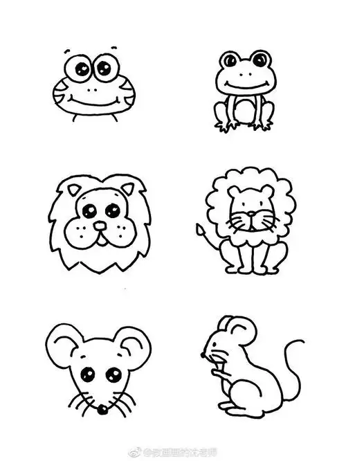 3喜欢手绘_表情/手帐/简笔画羚_羊同采自photo.weibo.