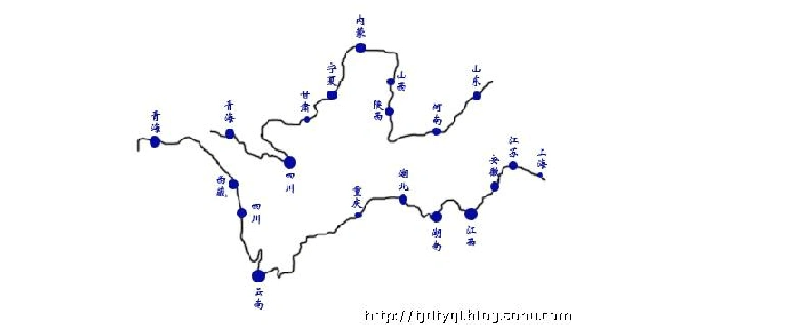 长江黄河流域地图简洁版