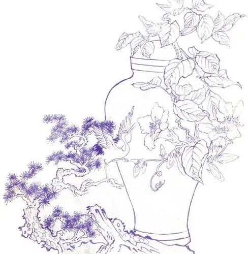 稀有玉雕花鸟图稿图片2