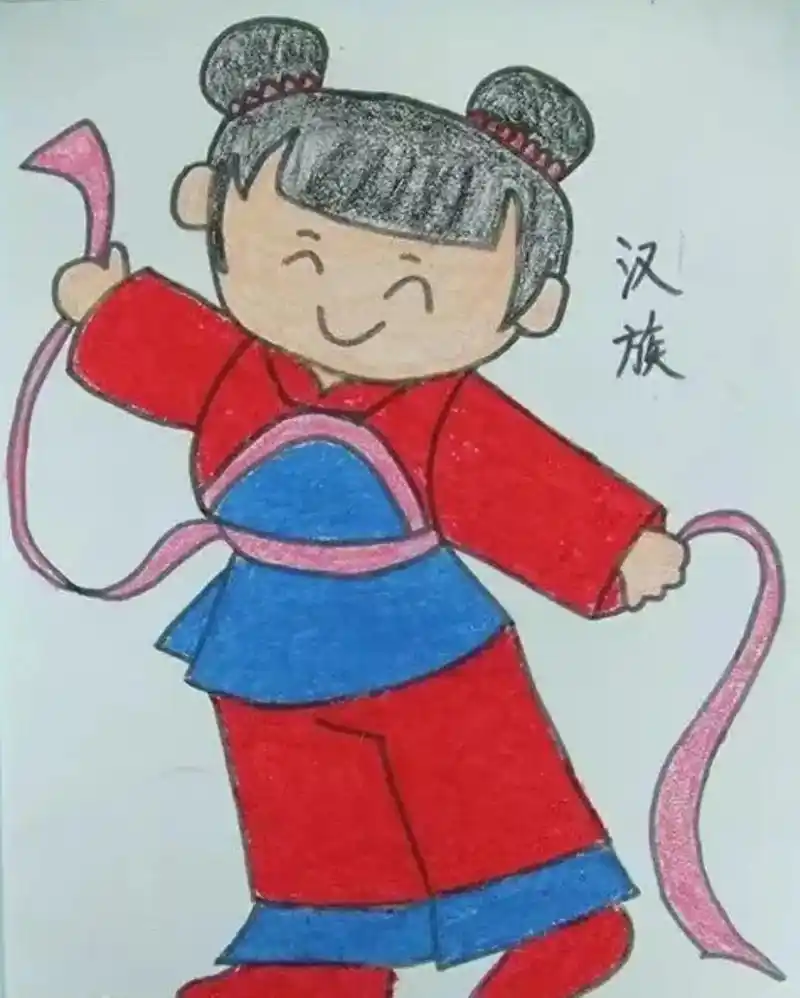 56个名族简笔画.#简笔画 56个名族简笔画 再画28个名族 - 抖音