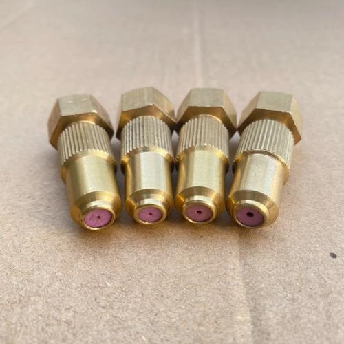 高压农用陶瓷可调喷头喷雾器打药雾化除尘降温专用m14铜直喷头