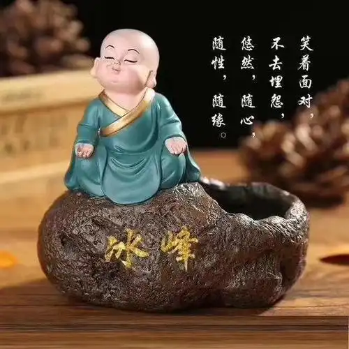 佛在心中,人在福中,智慧小和尚系列微信姓氏头像,请查收带走!