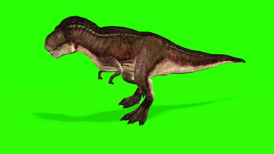 素材丨高清绿幕恐龙2