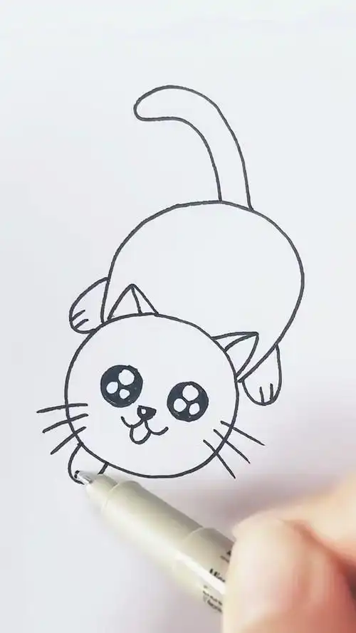 画画原来如此简单#小猫咪简笔画