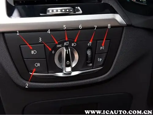 宝马x3灯光开关图解宝马x3灯光使用说明