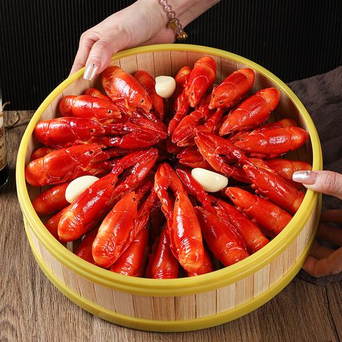 仿真小龙虾假食物模型夜市大排档摆件餐厅装饰食品菜品道具玩具