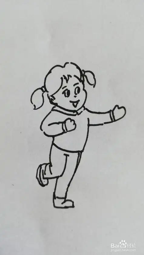 小朋友拍腿简笔画