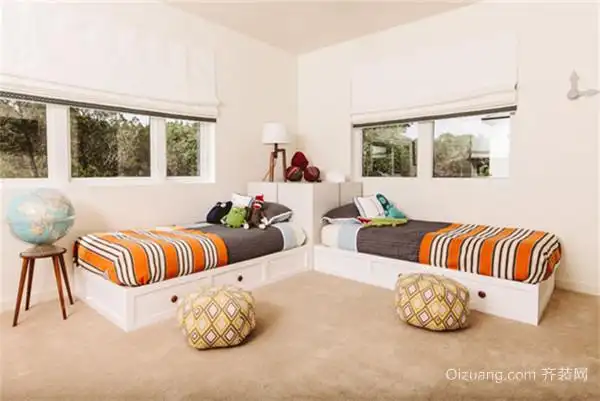 儿童房装修一房两床的温馨