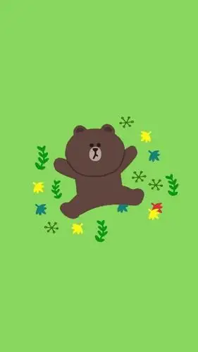 可爱的布朗熊,高清图片,手机锁屏桌面-壁纸族