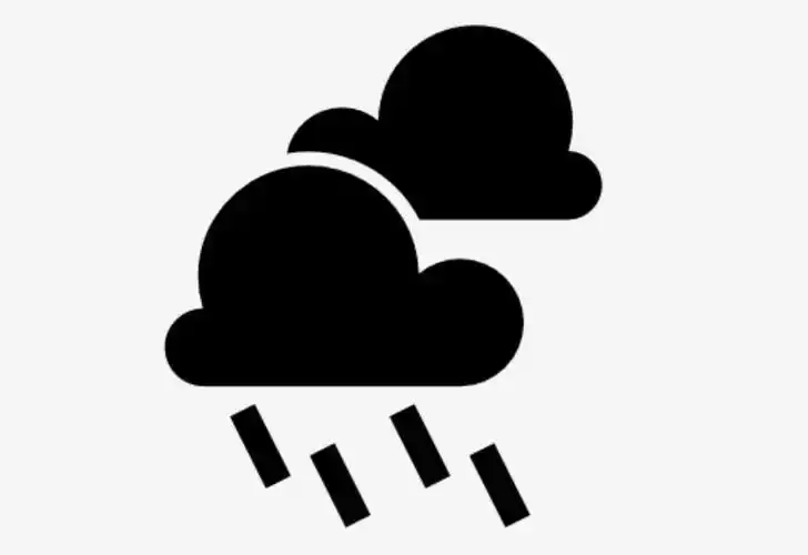 大雨天气标志