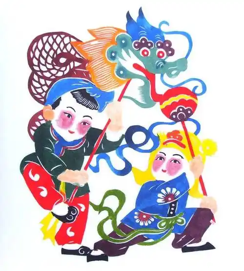 生肖过大年"传统染色剪纸传统十二生肖染色剪纸"回味传统 感悟传承"