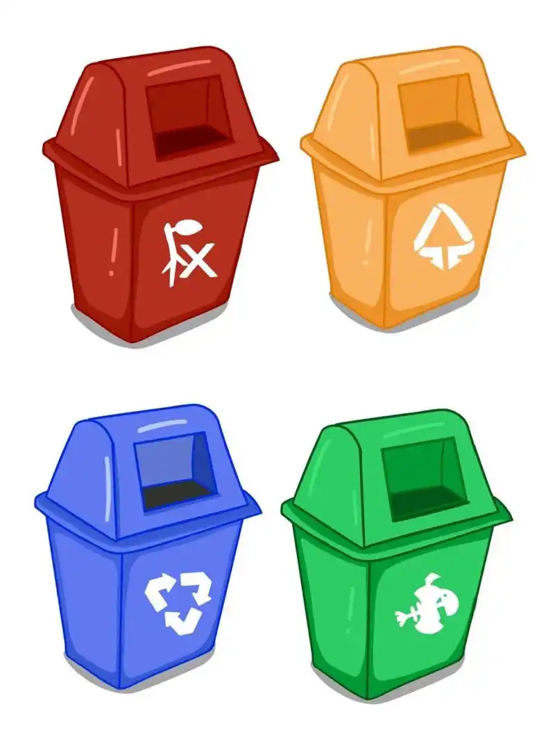 素材分享|简笔画垃圾桶环创素材可打印 宝子们,大家好.