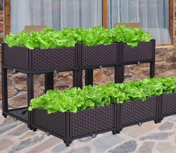 花箱树脂种植箱楼屋顶神器特大家庭户外长方形蔬菜园花盆槽阳台种菜箱