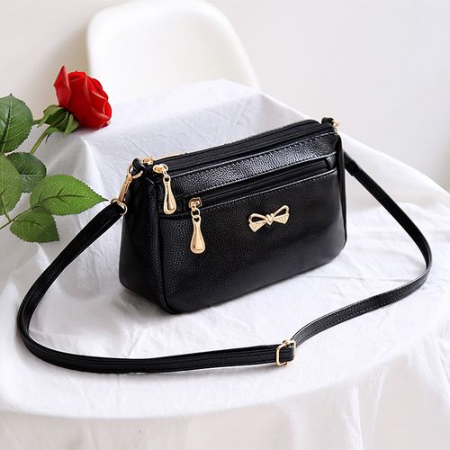 小包包斜挎包女包日系高级感纯色拉链百搭时尚妈妈逛街单肩小挎包