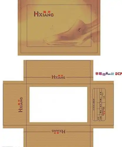 素描鞋子精品男鞋包装鞋盒图片