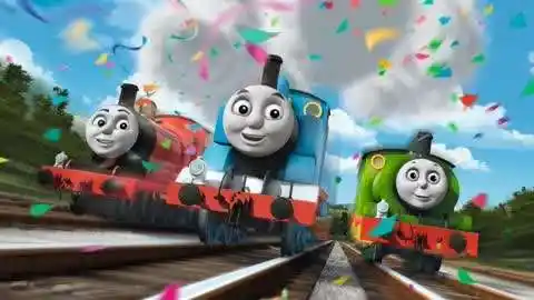 卡通简笔画大全  :小火车托马斯卡通画