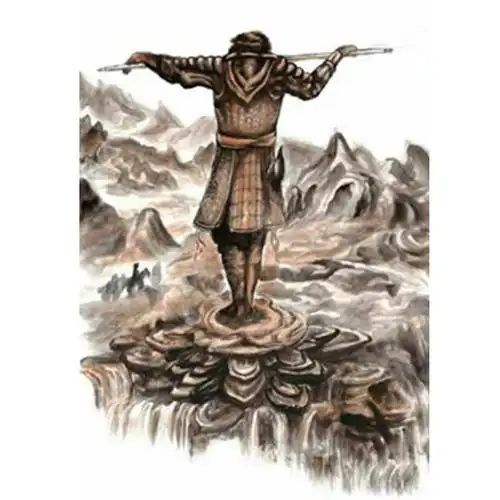 满背至尊宝纹身防水持久仿真真男人身体彩绘后背身体彩妆