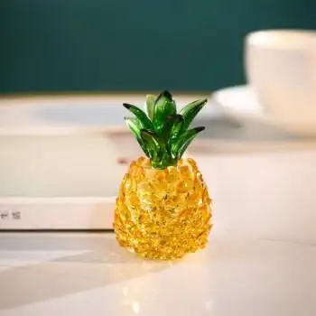 旺财聚财兴旺电视柜家居玄关现代创意装饰礼品小摆件女 迷你黄菠萝