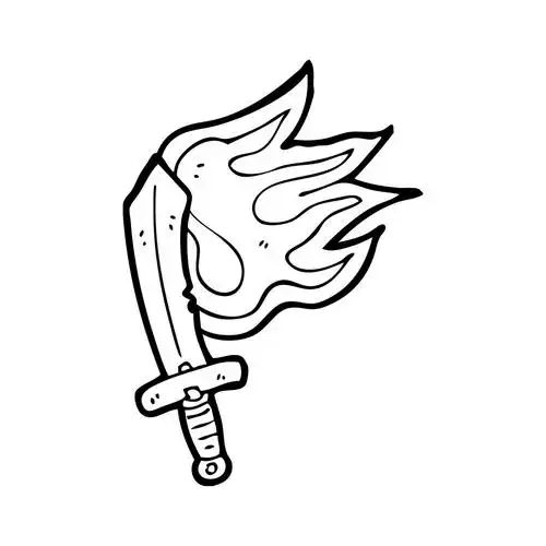 刀剑,向量,在白色背景上的剑卡通