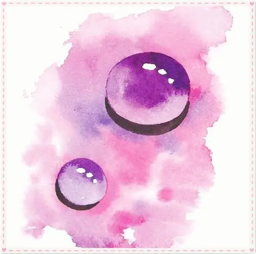 美术生教学水彩画水珠,纸巾擦过画面后,网友:我也想玩!