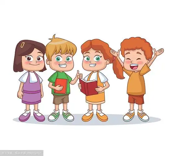 小学生孩子卡通