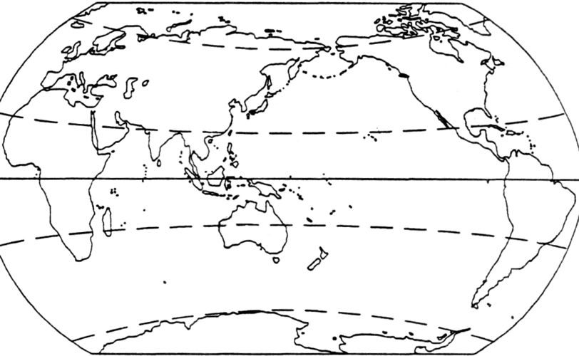世界地形图(填图练习)答案
