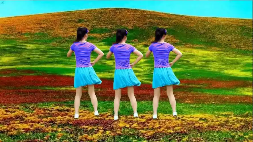 民族情歌广场舞《黑山姑娘》山歌悠扬动听,节奏明快舒心